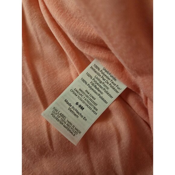 NWT Wonder Nation Teddy Fleece Pram Pink, 6-9M Hooded Bunting Suit - Picture 3 of 4